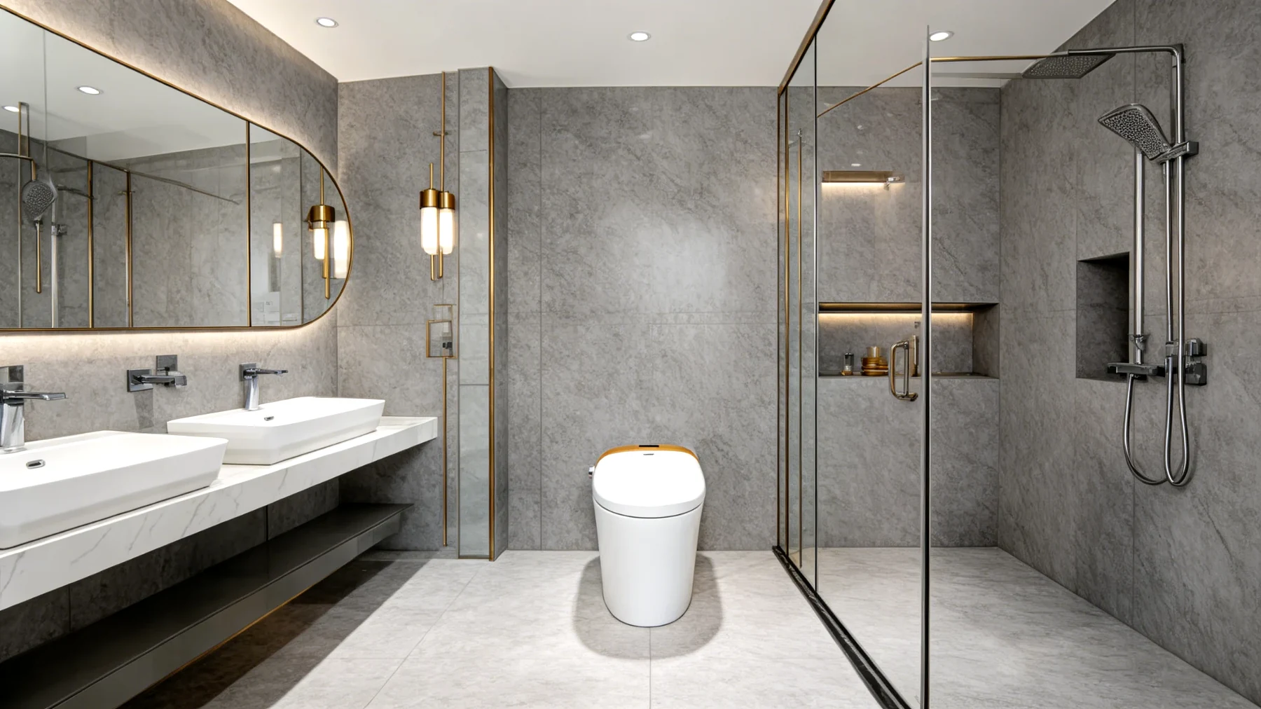 Hai Xiaolang toilet in a modern minimalist bathroom
